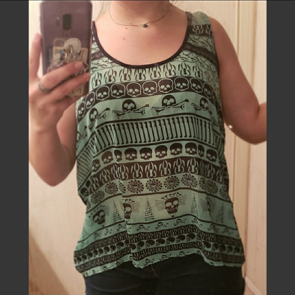 Skull tank top